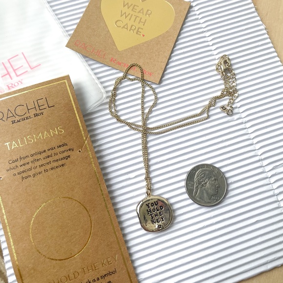 RACHEL Rachel Roy Gold Talisman Necklace - Picture 4 of 4